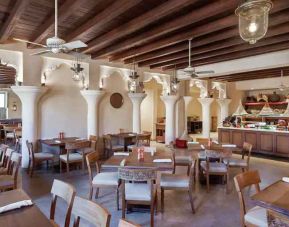 Stilish restaurant area at the Al Seef Heritage Hotel Dubai, Curio Collection by Hilton.