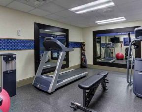 Fully equipped gym at Hampton Inn Hickory.