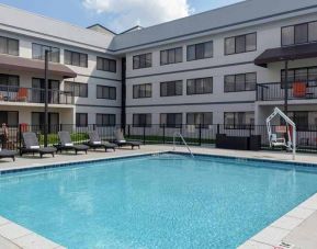 beautiful outdoor pool at DoubleTree Suites by Hilton Hotel Dayton - Miamisburg.