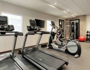 Equipped fitness center at Home2 Suites by Hilton Silver Spring.