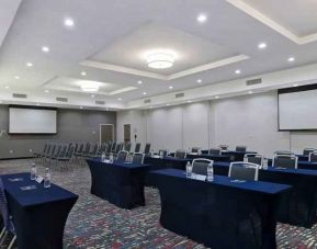 Meeting room suitable for any business appointment at the Hampton Inn & Suites Houston East Beltway 8.