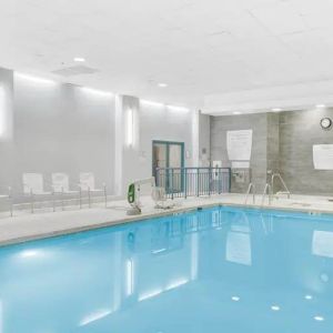 Relaxing indoor pool at the Embassy Suites by Hilton Alexandria-Old Town.