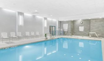 Relaxing indoor pool at the Embassy Suites by Hilton Alexandria-Old Town.