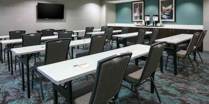 Spacious, professional meeting room at Hampton Inn Wichita Northwest.