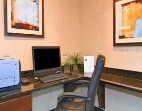 dedicated work station with computer and printer at Hampton Inn Gainesville.