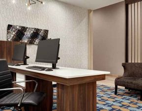 well-equipped business center and work station at Homewood Suites by Hilton Harlingen.