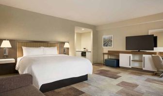 Comfortable king suite with work area at Hampton Inn By Hilton, Salt Lake City Cottonwood.