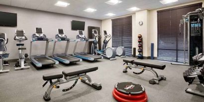Well-equipped fitness center at Hampton Inn By Hilton, Salt Lake City Cottonwood.