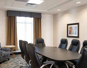 professional board room with natural light at Hampton Inn & Suites La Crosse Downtown, WI.