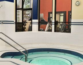 Small jacuzzi with view of fitness center at the Hampton Inn & Suites by Hilton Langley-Surrey