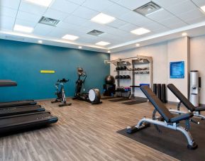 Fully equipped gym at the Hampton Inn & Suites Outtawa West