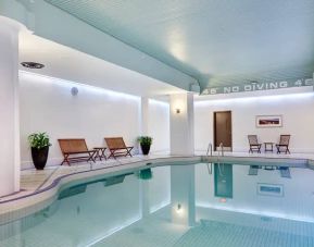 Indoor pool at the Hilton Saint John.