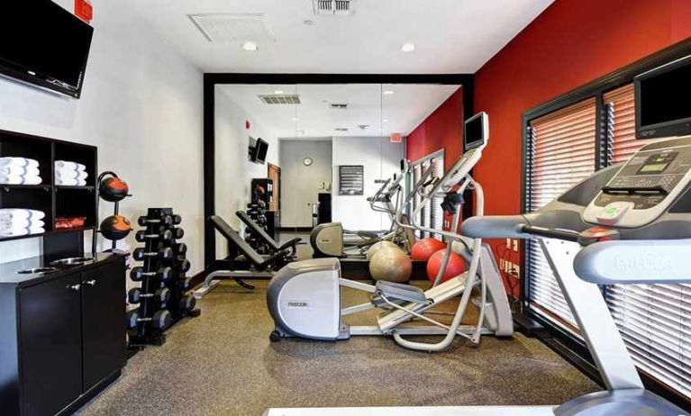 Well equipped fitness center at Homewood Suites by Hilton Atlanta-Galleria/Cumberland.