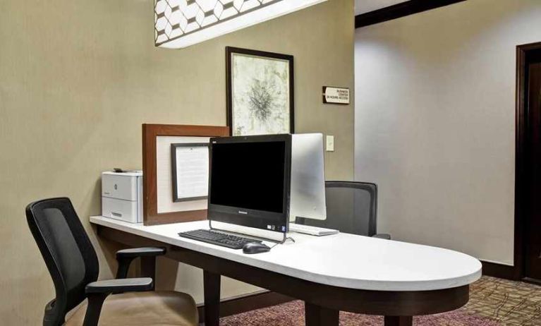 Well-equipped business center with desk and printer ideal at Homewood Suites by Hilton Atlanta-Galleria/Cumberland.