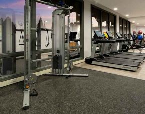 well-equipped fitness center at DoubleTree by Hilton Hotel Bakersfield.