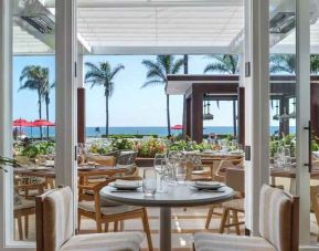 Beautiful dining area perfect as workspace at the Hotel del Coronado, Curio Collection by Hilton.