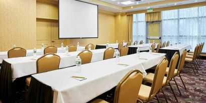 professional conference room at Homewood Suites by Hilton Rockville-Gaithersburg.