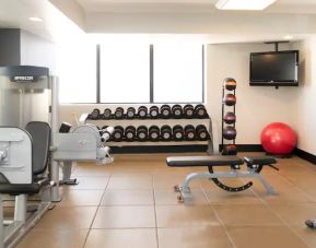 Fully equipped fitness center at the Hilton Crystal City at Washington Reagan National Airport.