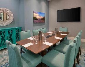 Elegant meeting room with small table at the DoubleTree by Hilton Myrtle Beach.