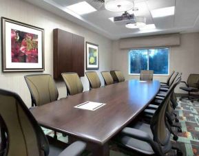 Meeting room with table at the Hilton Garden Inn Minneapolis Airport Mall of America.