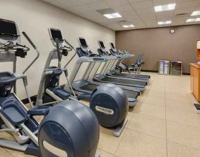 fully equipped fitness center at Hilton Houston Post Oak by the Galleria.