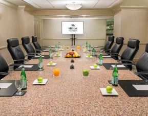 very professional board room for all business meetings at Hilton Houston Post Oak by the Galleria.