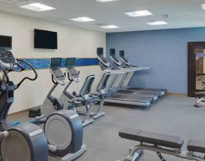 well-equipped fitness center with treadmills at Hampton Inn & Suites Murrieta Temecula.