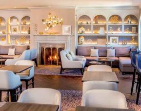 Elegant ecevutive lounge perfect as workspace at the Hilton Wilmington-Christiana.