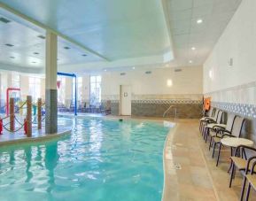 Relaxing indoor pool at the Hilton Garden Inn Fort Worth Medical Center.