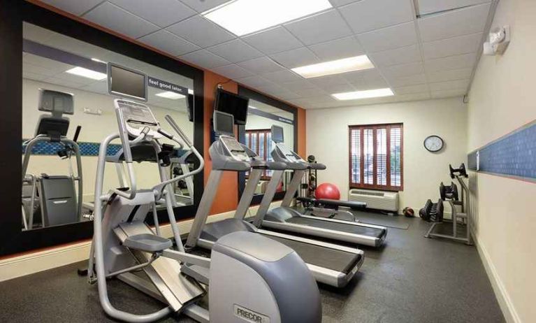 well-equipped fitness center at Hampton Inn & Suites Baton Rouge - I-10 East.