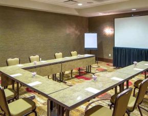 professional meeting room at Hampton Inn Houston Downtown.