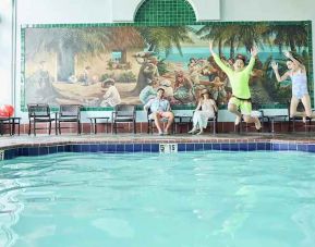 beautiful indoor pool at Embassy Suites by Hilton Los Angeles International Airport South.