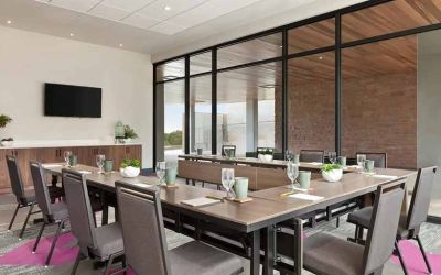 professional meeting room at Hilton Garden Inn Boulder.