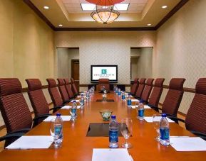 Small meeting room with TV screen at the Embassy Suites by Hilton Nashville SE Murfreesboro.