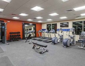 well-equipped fitness center at Hampton Inn Bulverde Texas Hill Country.