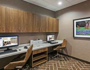 dedicated business center with PC, printer, work desk, and internet at Hampton Inn Bulverde Texas Hill Country.