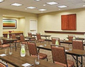 professional meeting room for business meetings at Hampton Inn & Suites Schertz.