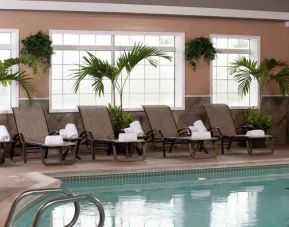 Relaxing indoor pool area at the DoubleTree by Hilton Tulsa-Downtown.