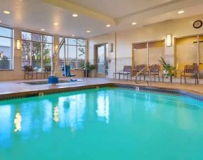 large indoor pool perfect for doing laps at Hilton Garden Inn Salt Lake City/Sandy.