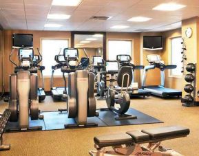 Fully equipped fitness center at the Hilton Philadelphia at Penn's Landing.