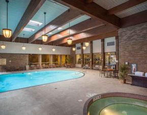 Relaxing indoor pool at the DoubleTree by Hilton Pittsburgh Green Tree.