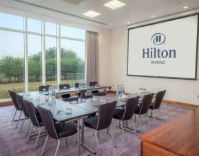 Meeting room with u shape table the Hilton Reading.