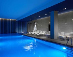 Relaxing indoor pool at the Hilton London Bankside.