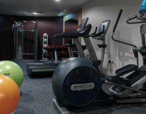 Fitness center at the DoubleTree by Hilton Edinburgh City Centre.