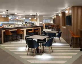 comfortable dining and coworking space at Hilton London Metropole.