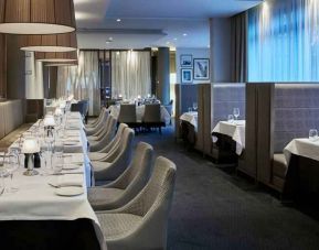 Elegant restaurant area at the DoubleTree by Hilton London Angel Kings Cross.