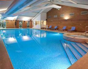 Beautiful indoor swimming pool at the DoubleTree by Hilton Newbury North.