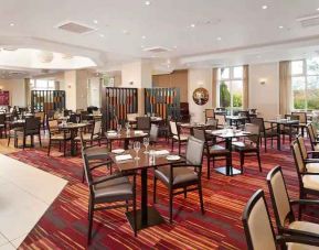 Restaurant area perfect for co-working at the DoubleTree by Hilton Dartford Bridge.