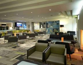 Spacious hotel workspace perfect for co-working at the Hilton London Kensington.