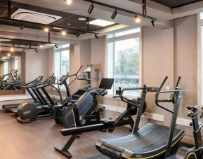 well equipped fitness center at Hilton Garden Inn London Heathrow Airport.